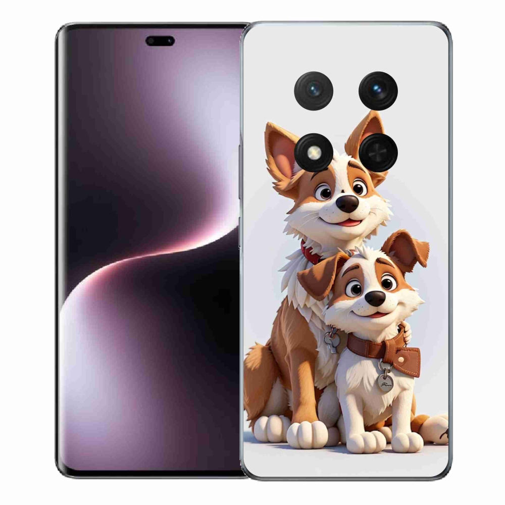 Gél borítás mmCase a Honor Magic 7 Lite 5G számára - kutyák rajzolása