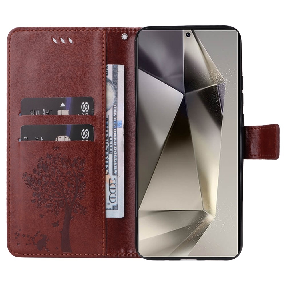 Fák könyve tok Samsung Galaxy S25 Ultra - barna
