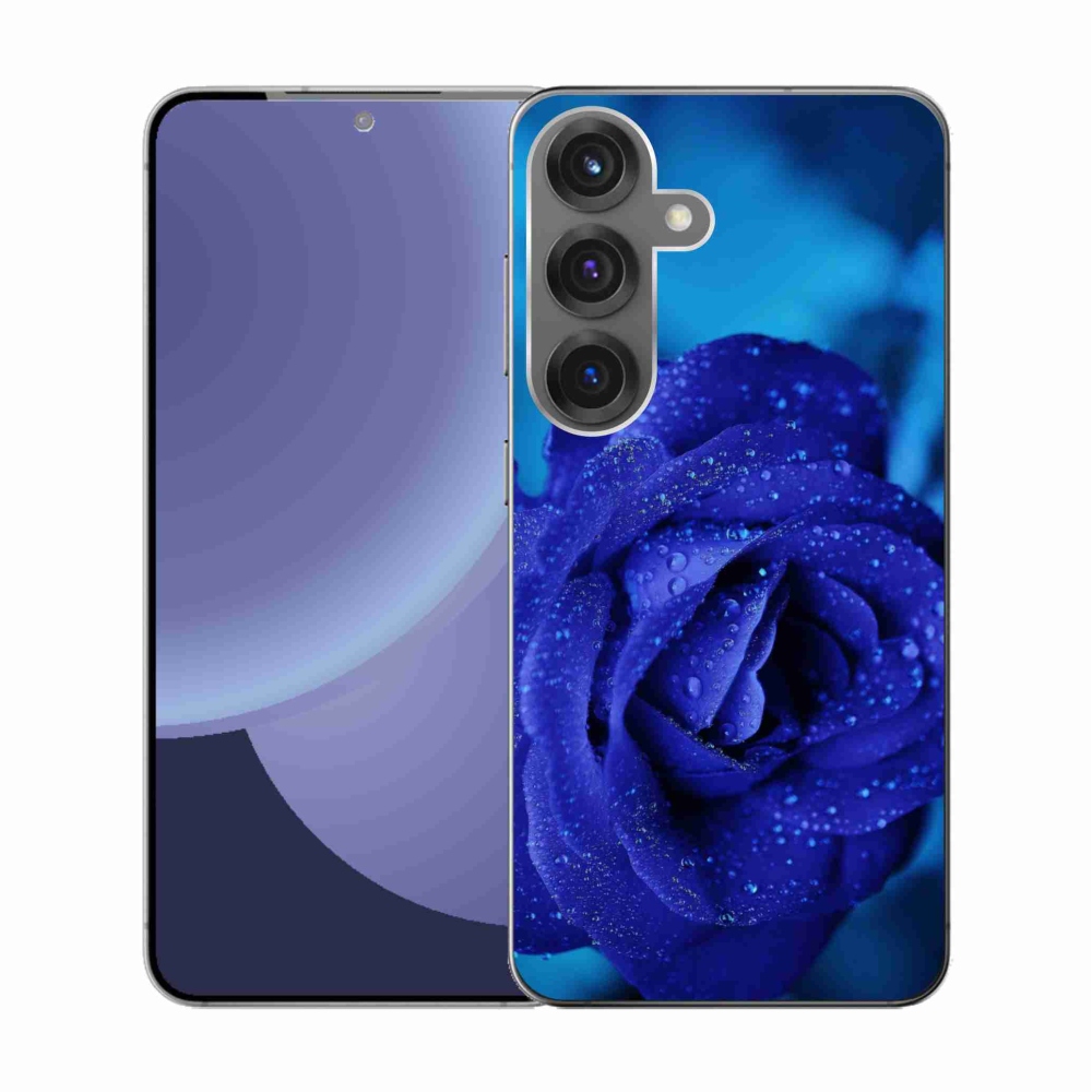 Gél védőhuzat mmCase Samsung Galaxy S25 készülékhez - kék rózsa