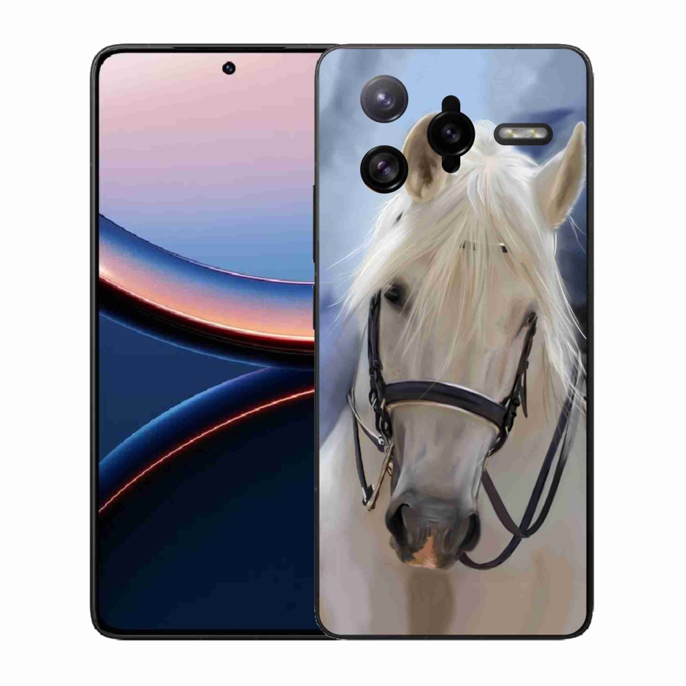 Gél borítás mmCase a Xiaomi Poco F7 Ultra számára - fehér ló