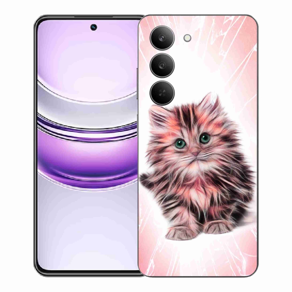 Gél borítás mmCase a Realme 14x 5G készülékhez - aranyos cica