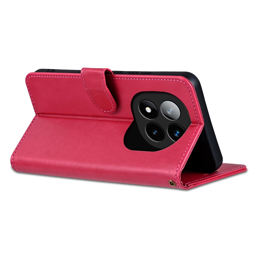 AZNS könyv tok a Xiaomi Redmi Note 14 Pro 5G/Poco X7 5G számára - piros színű