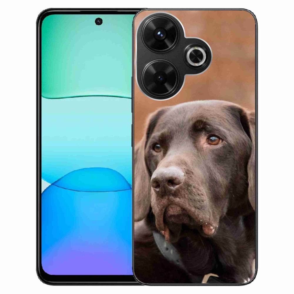 Zselés tok mmCase a Xiaomi Redmi 13 4G/Poco M6 4G készülékhez - barna labrador