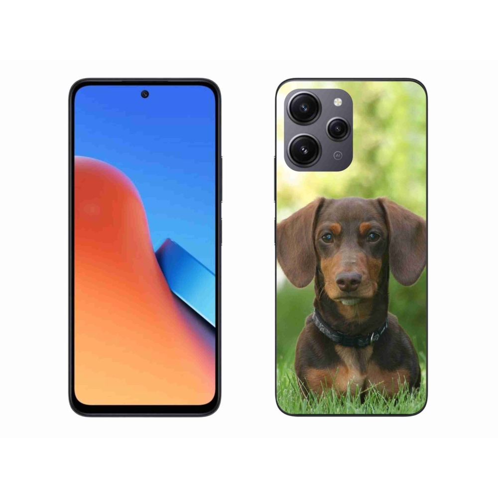 Gél tok mmCase a Xiaomi Redmi 12 készülékhez - barna tacskó