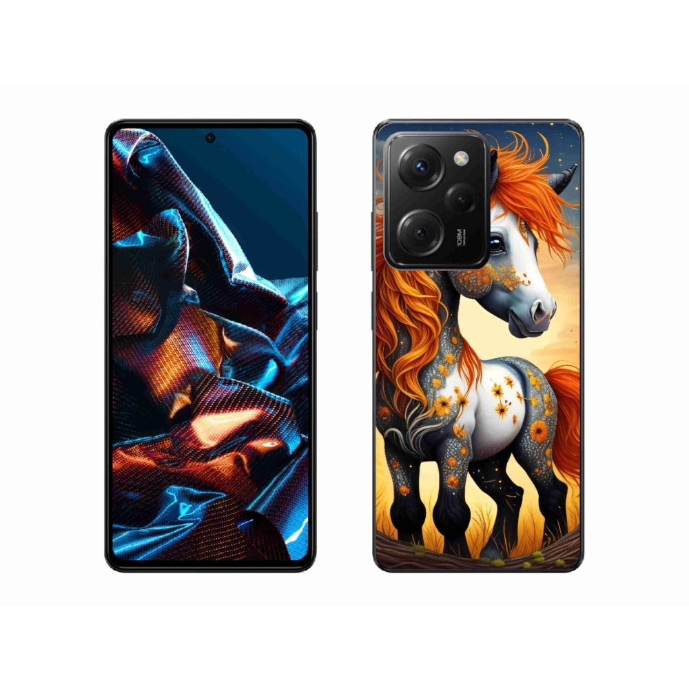 Gél borítás mmCase a Xiaomi Poco X5 Pro 5G számára - színes póni
