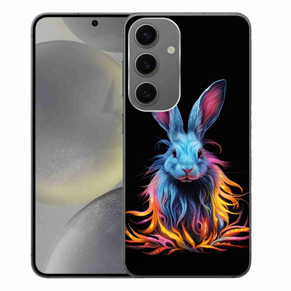 Zselés borítás mmCase Samsung Galaxy S24+ készülékhez - absztrakt nyuszi