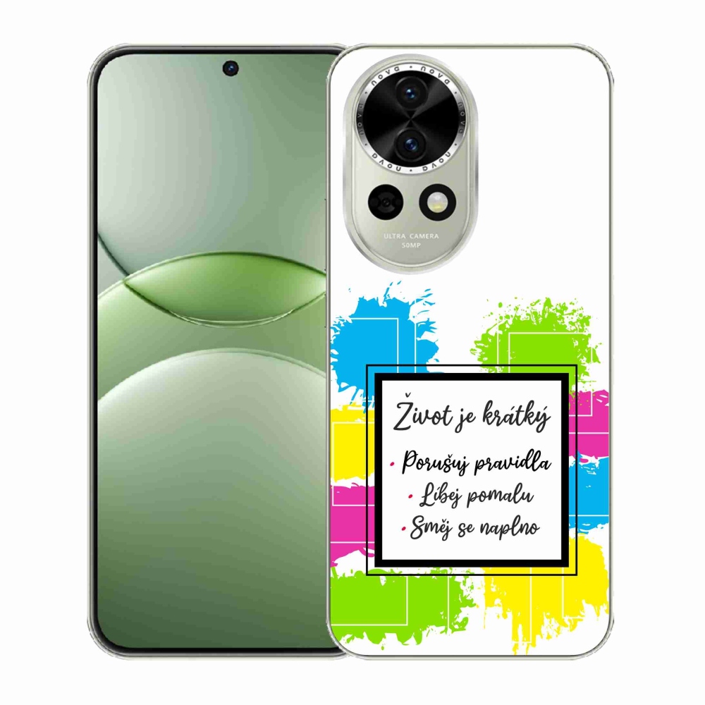 Gél borítás mmCase a Huawei Nova 13 5G - idézet 5 fehér háttérrel