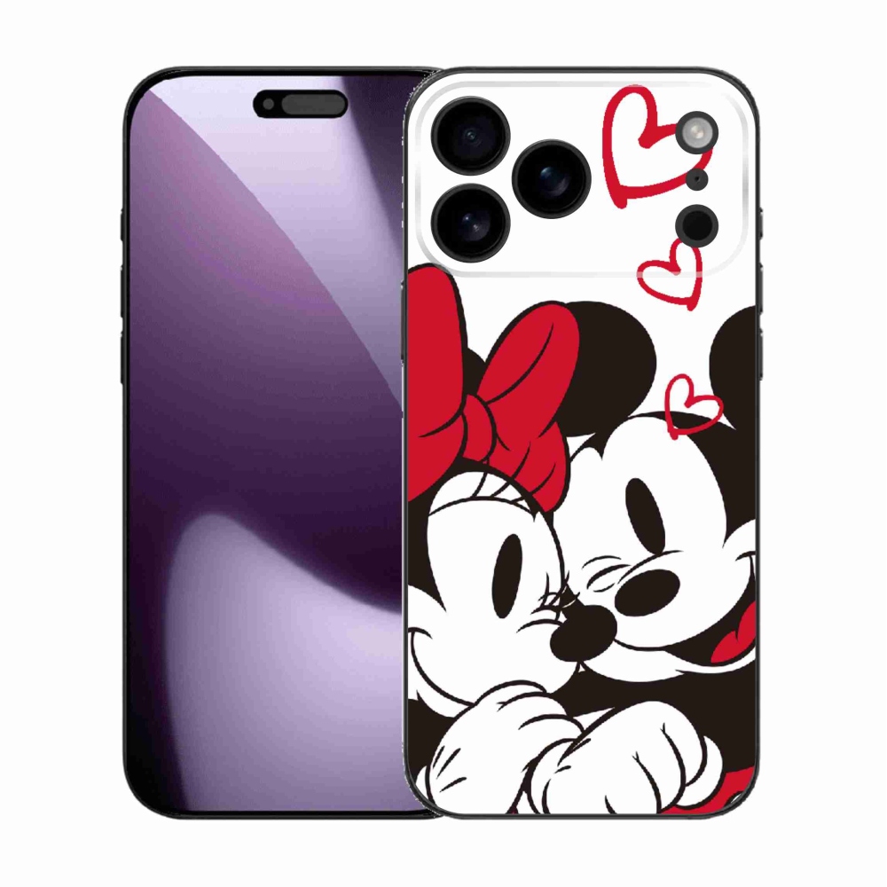 Zselés borítás mmCase iPhone 17 Pro Max készülékhez - minnie és mickey
