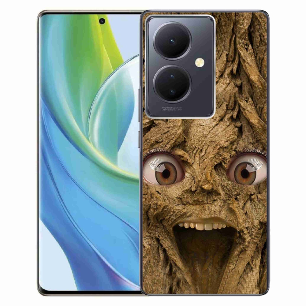 Gélburkolat mmCase a Vivo V29 Lite 5G-n - vidám fa szemekkel