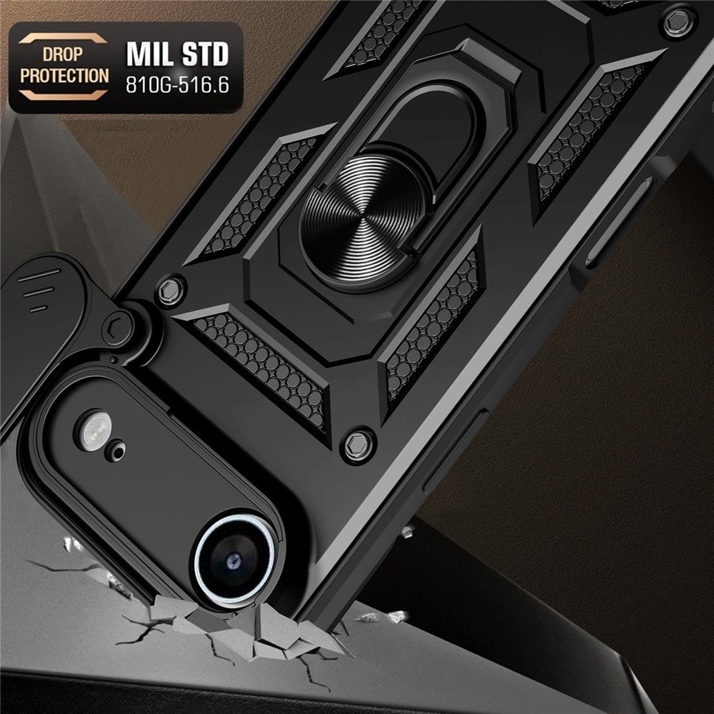 Ring tartós borító iPhone 17 Air készülékhez - Fekete