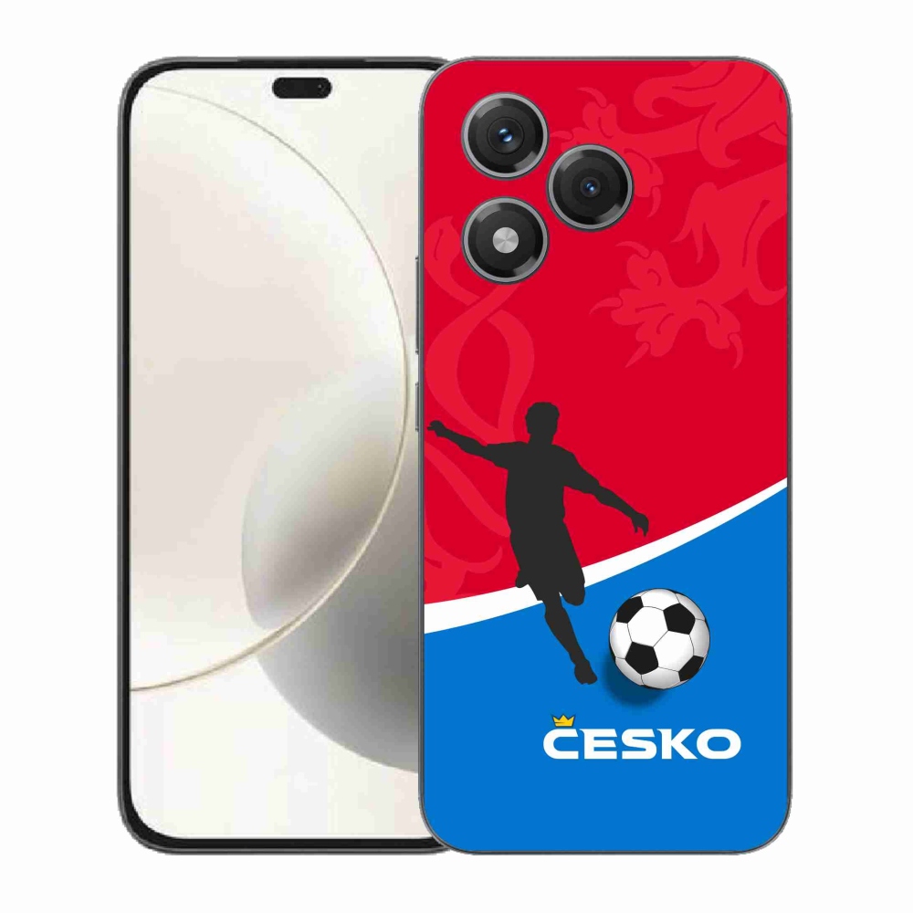 Gél borítás mmCase for Honor 400 Lite - futball Csehország