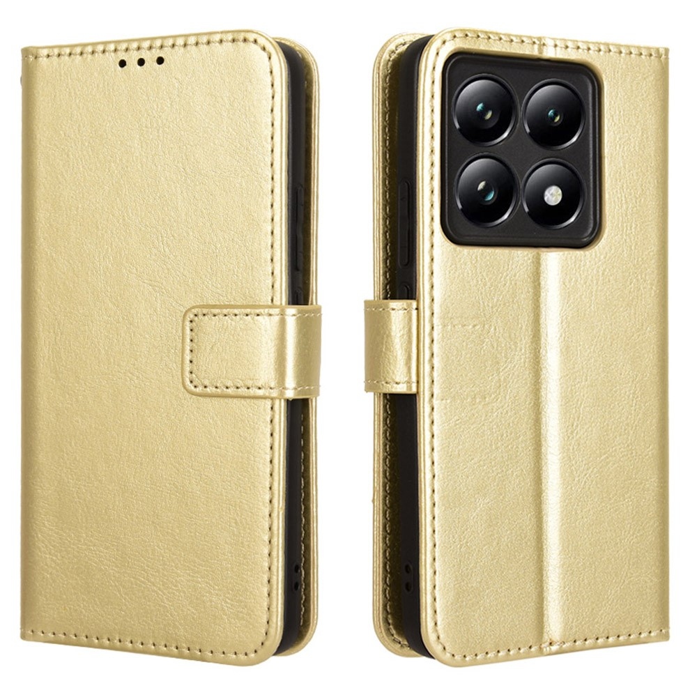 Őrült könyv tok a Xiaomi 14T-hez - arany színben