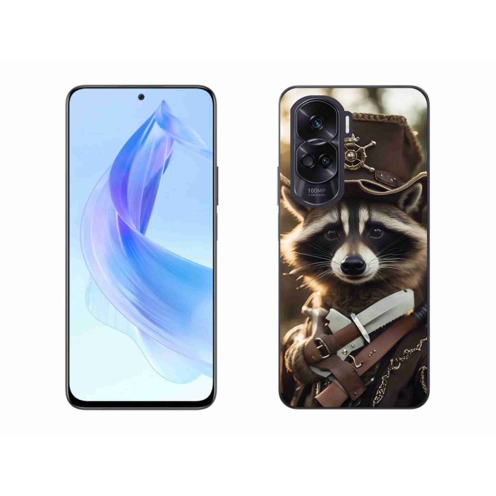 Zselés borítás mmCase a Honor 90 Lite készülékhez - mosómedve egyenruhában