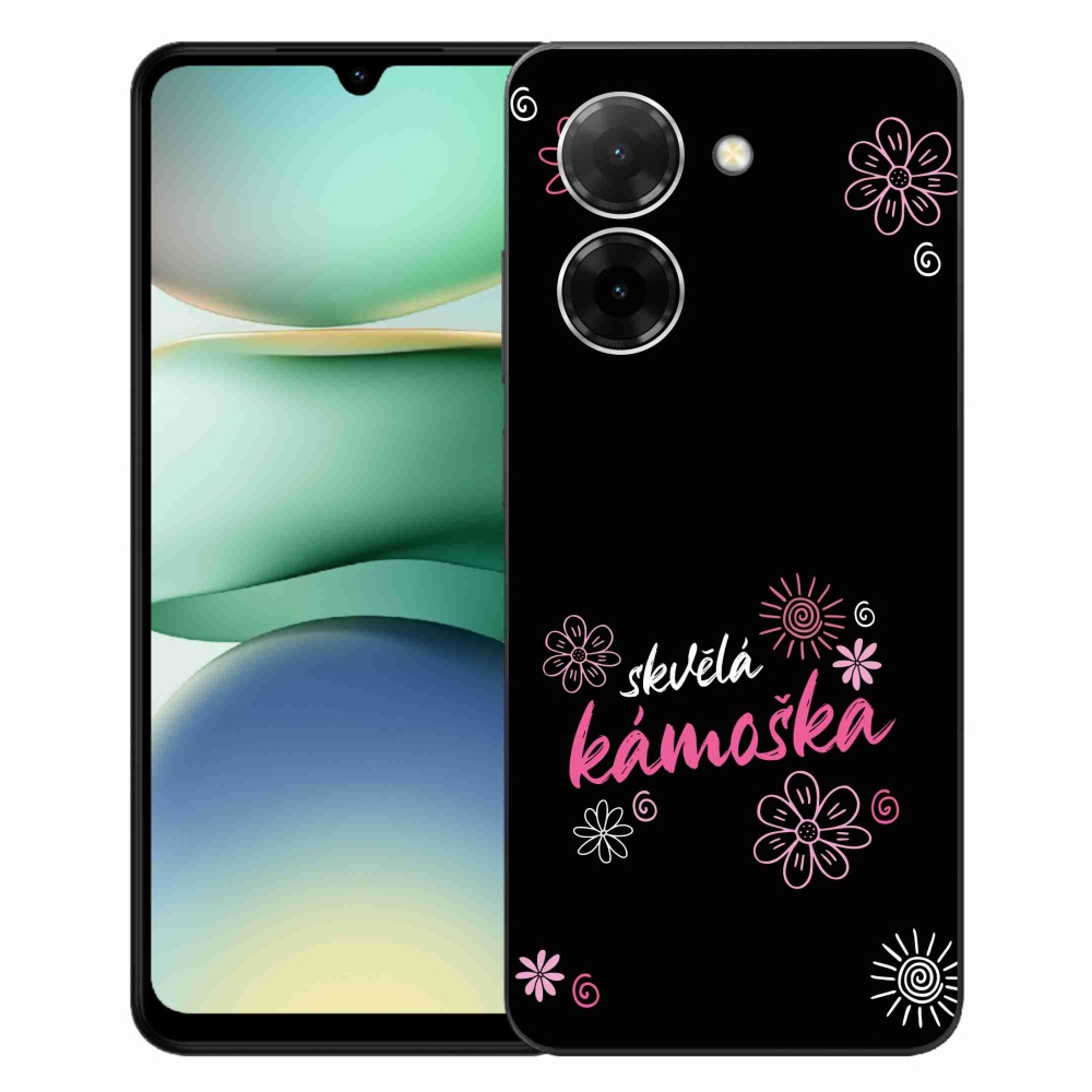 Gél borító mmCase a Xiaomi Redmi A5 (173.45x79.35x8.45mm) - nagyszerű barát fekete háttérrel