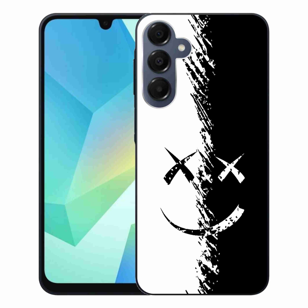 Gél védőhuzat mmCase Samsung Galaxy A16 4G/5G készülékhez - fekete-fehér smiley