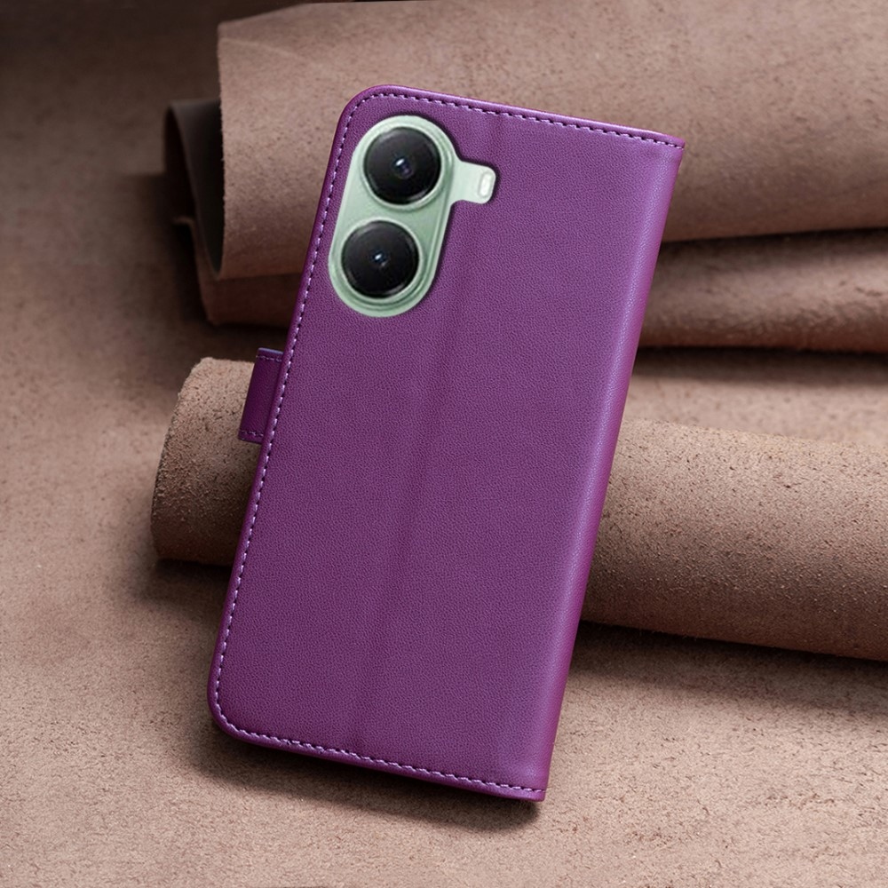 BNF könyv tok Xiaomi Poco X7 Pro 5G - sötét lila