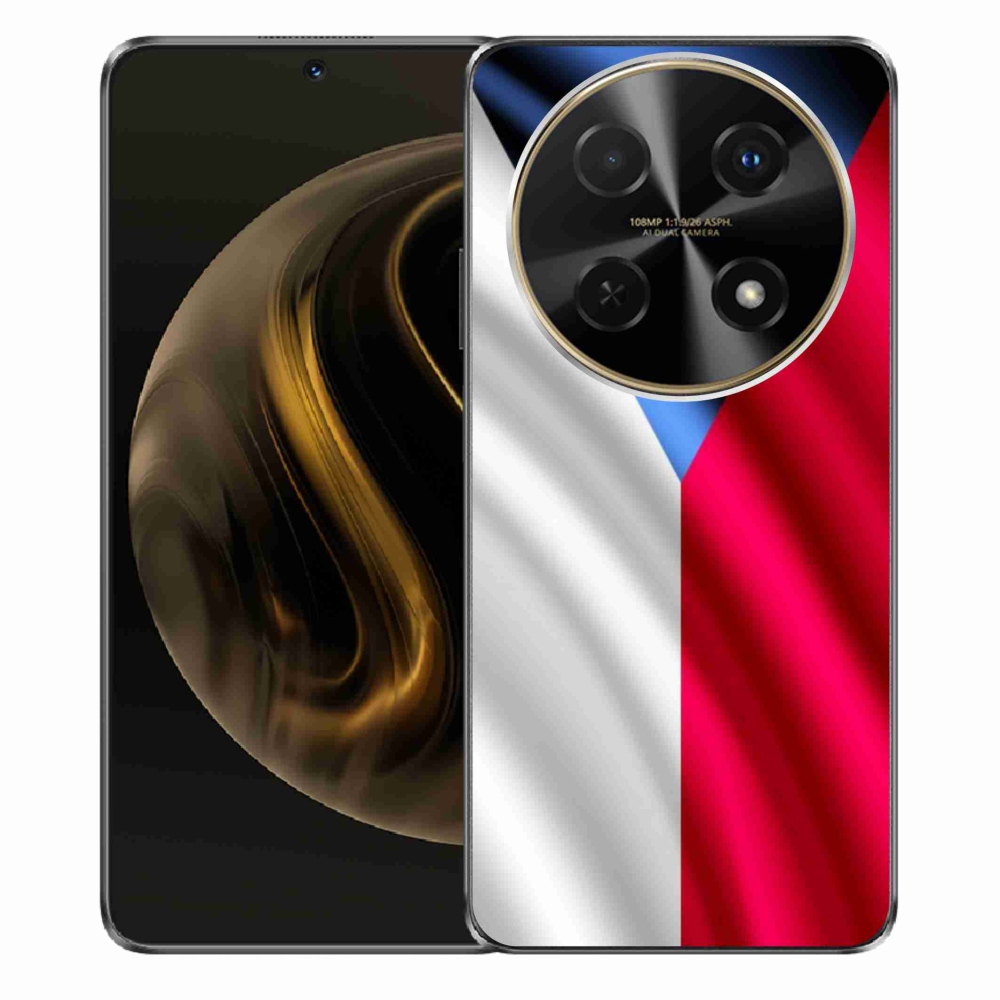 Gél borító mmCase a Huawei Nova 12i számára - cseh zászló