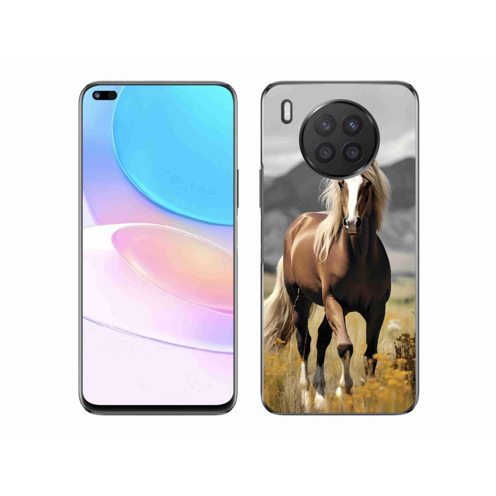 Zselés borítás mmCase a Huawei Nova 8i készülékhez - barna ló 1
