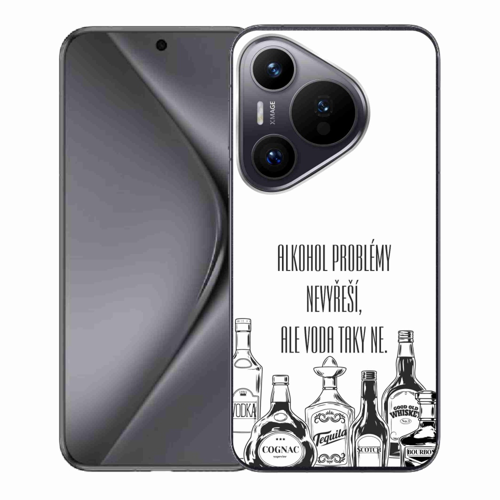 Gél borító mmCase a Huawei Pura 70-hez - vicces szöveg fehér háttérrel
