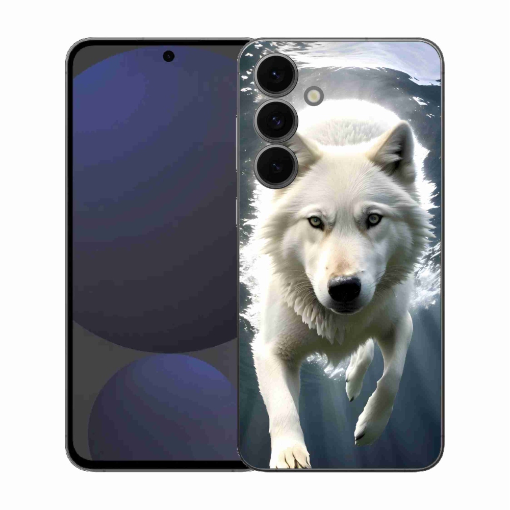 Gél védőhuzat mmCase Samsung Galaxy S25 FE - fehér farkas