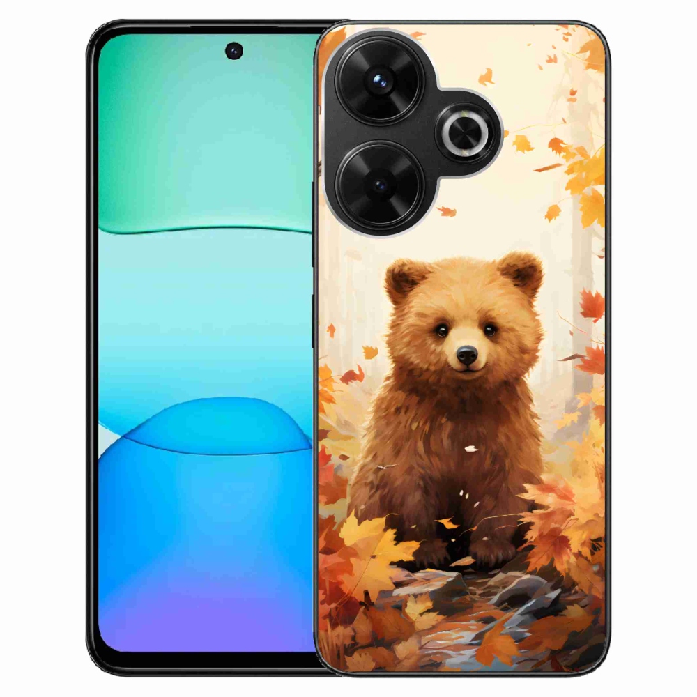 Gél borítás mmCase a Xiaomi Redmi 13 4G/Poco M6 4G - medve az erdőben