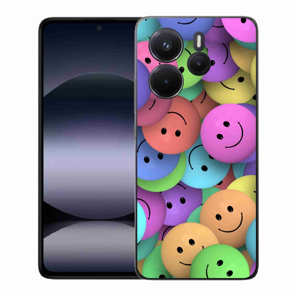 Gél borítás mmCase a Xiaomi Redmi Note 14-hez - színes smiley-k