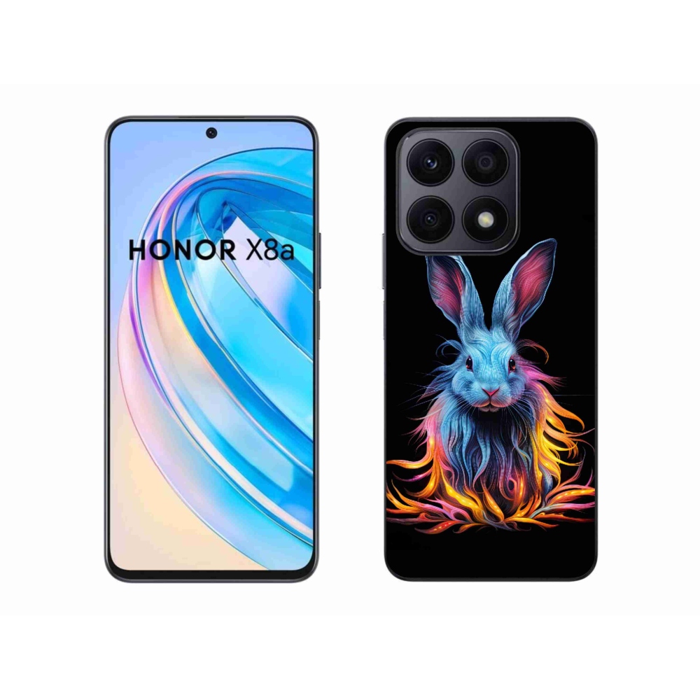 Zselés borítás mmCase a Honor X8a készülékhez - absztrakt nyúl