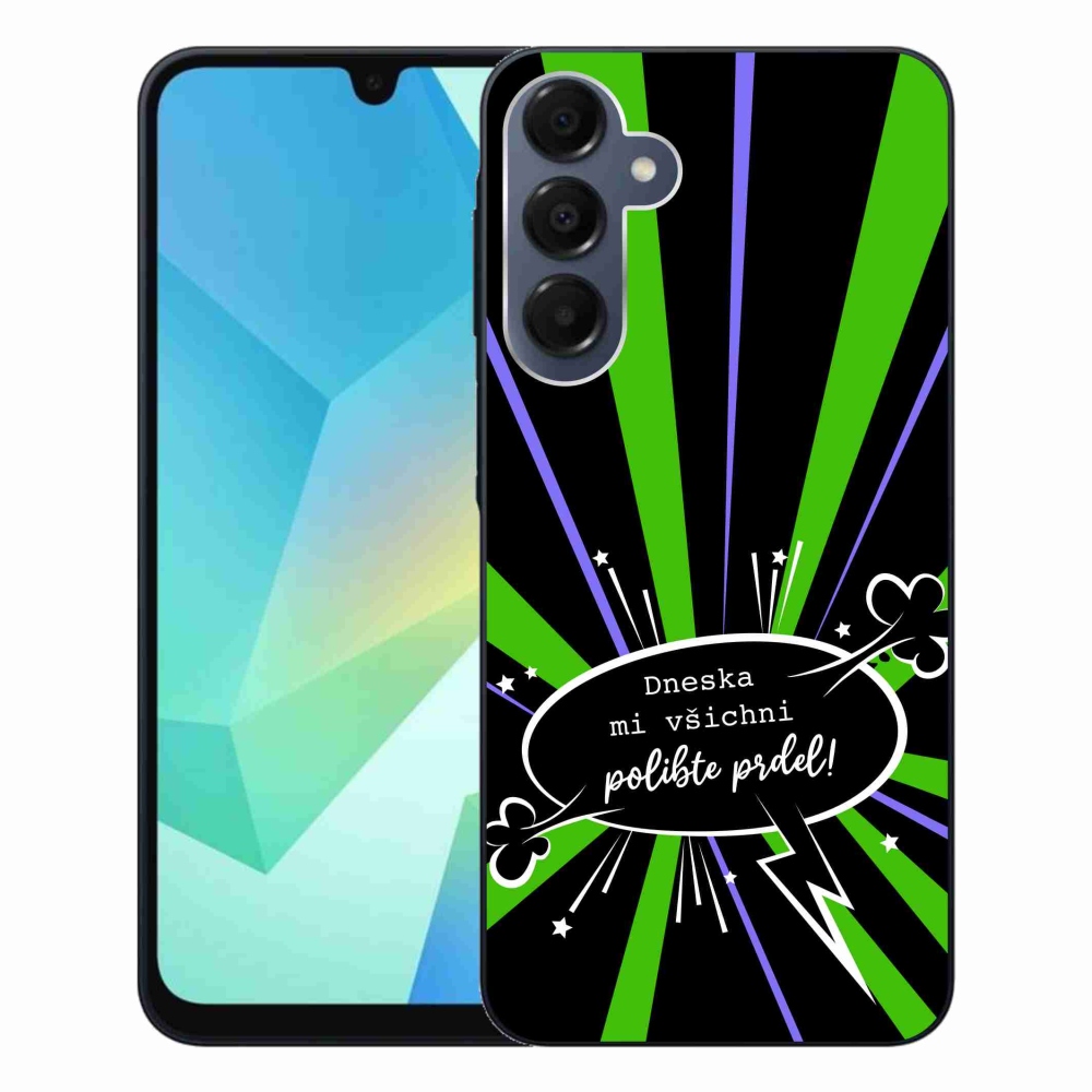 Gél borító mmCase Samsung Galaxy A16 4G/5G készülékhez - vicces szöveg 15 fekete háttér