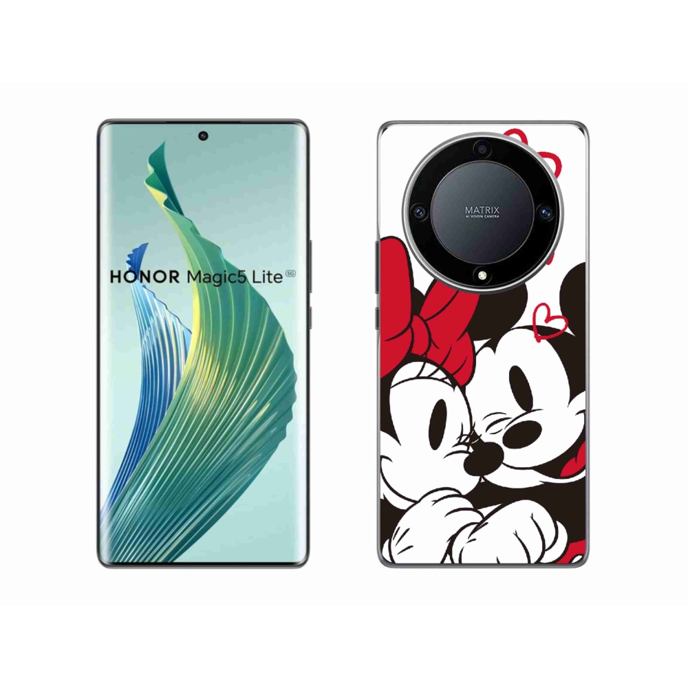 Gél borítás mmCase a Honor Magic 5 Lite 5G készülékhez - minnie és mickey
