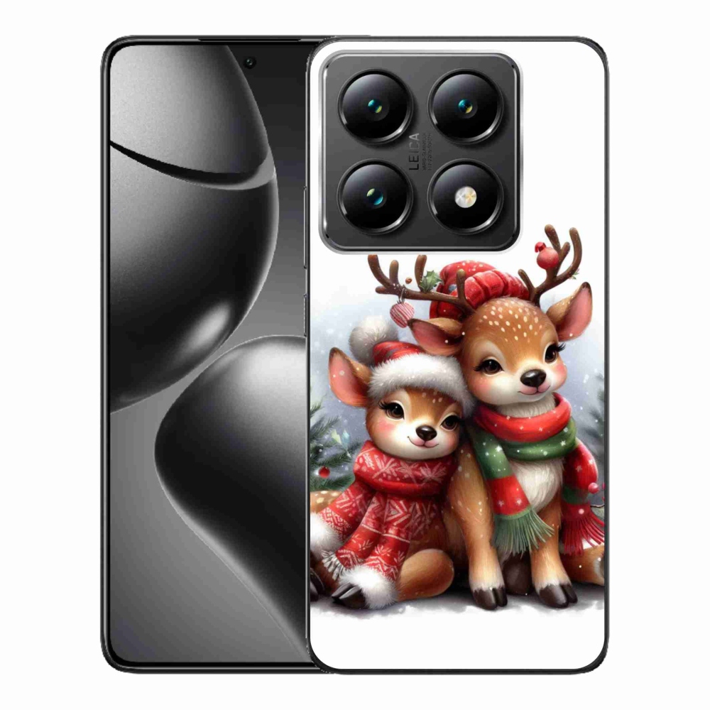 Gél borítás mmCase a Xiaomi 14T Pro számára - karácsonyi rénszarvas