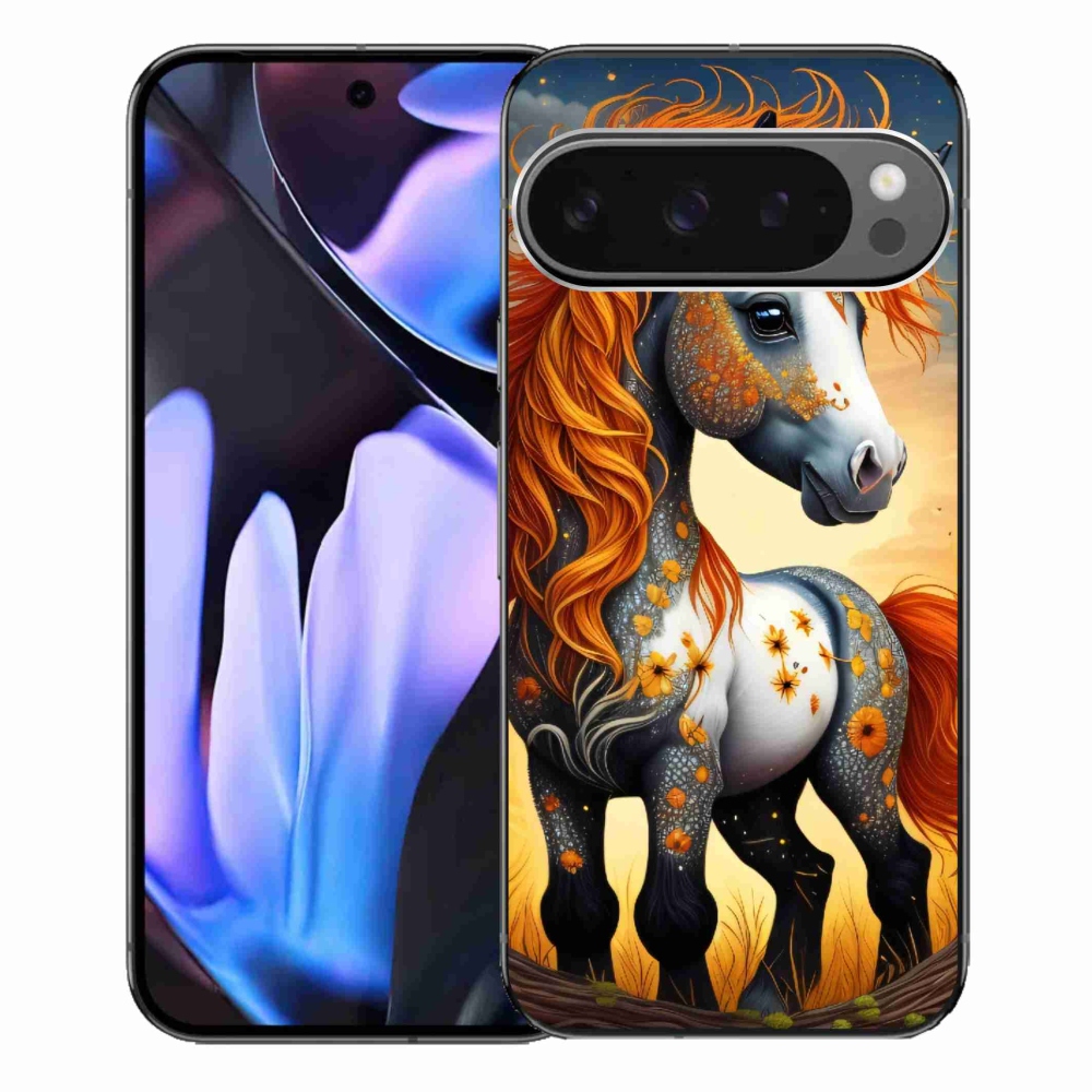 Zselés borítás mmCase a Google Pixel 9 Pro XL számára - színes póni