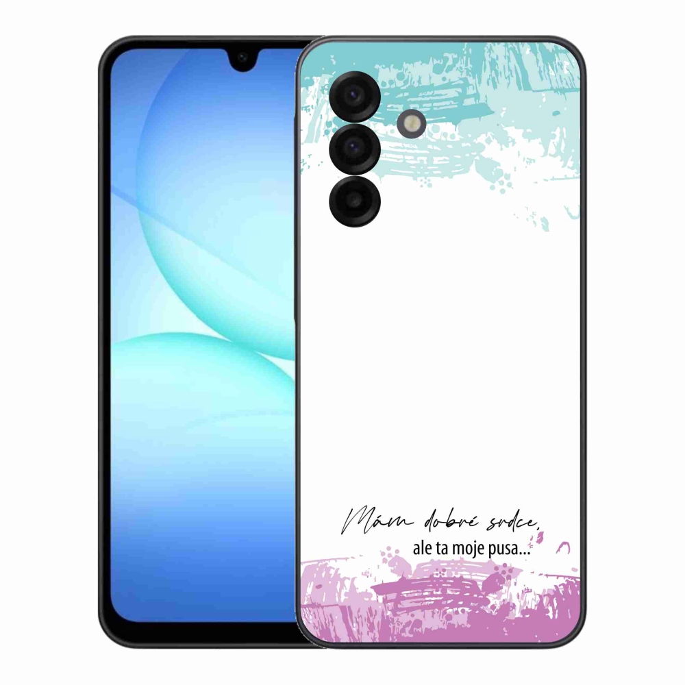 Gél borító mmCase Samsung Galaxy A17 4G/5G - vicces szöveg 3 fehér háttérrel