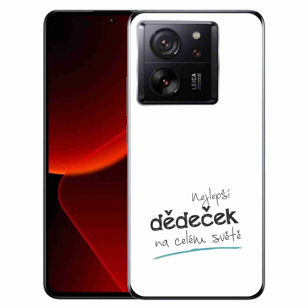 Gél borító mmCase a Xiaomi 13T/13T Pro - a legjobb nagypapa 3 fehér háttérrel