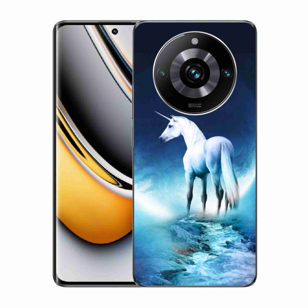 Zselés borítás mmCase a Realme 11 Pro/11 Pro+ készülékhez - fehér egyszarvú