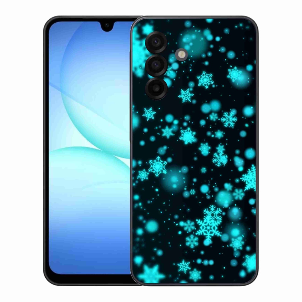 Gél védőhuzat mmCase Samsung Galaxy A17 4G/5G - hópelyhek 1