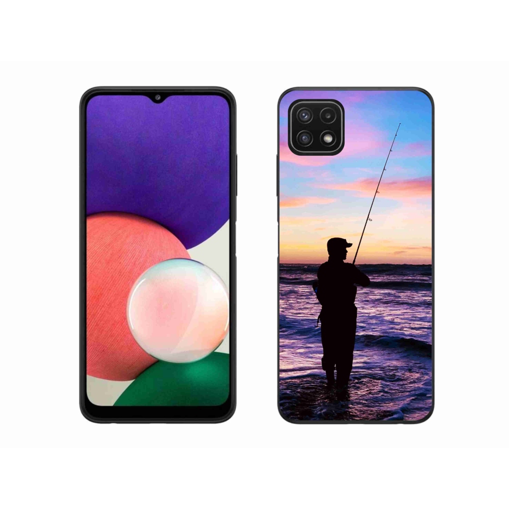 Gél védőburkolat mmCase Samsung Galaxy A22 5G - halászat 1