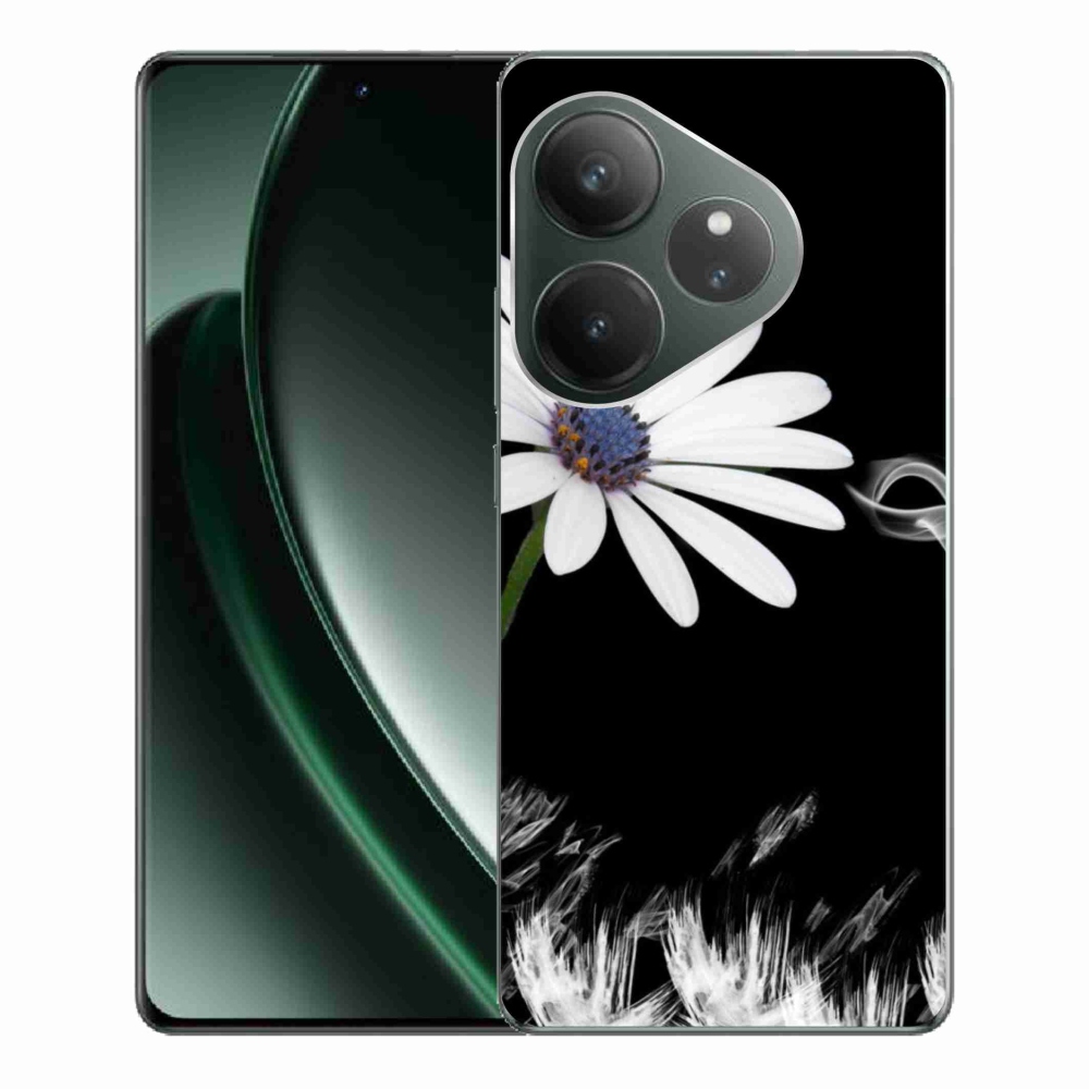 Gél védőburkolat mmCase a Realme GT 6 5G/GT 6T 5G készülékhez - fehér virág