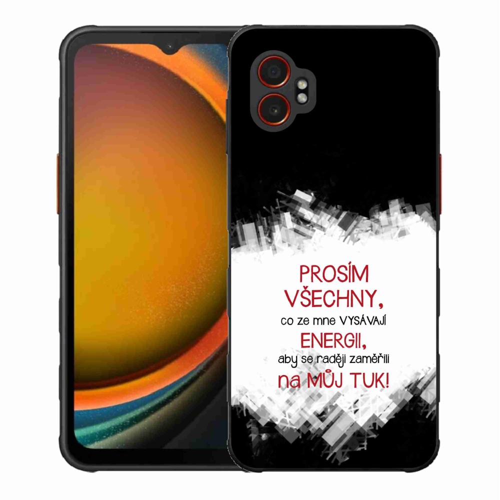 Gél borító mmCase Samsung Galaxy Xcover 7 Pro - vicces szöveg 1 piros