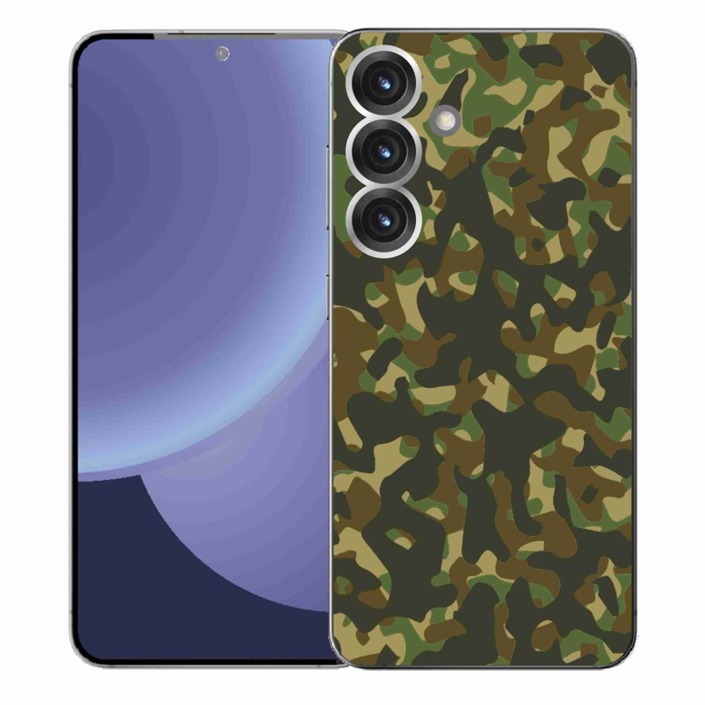 Gél védőhuzat mmCase Samsung Galaxy S25+ készülékhez - terepszínű minta 1