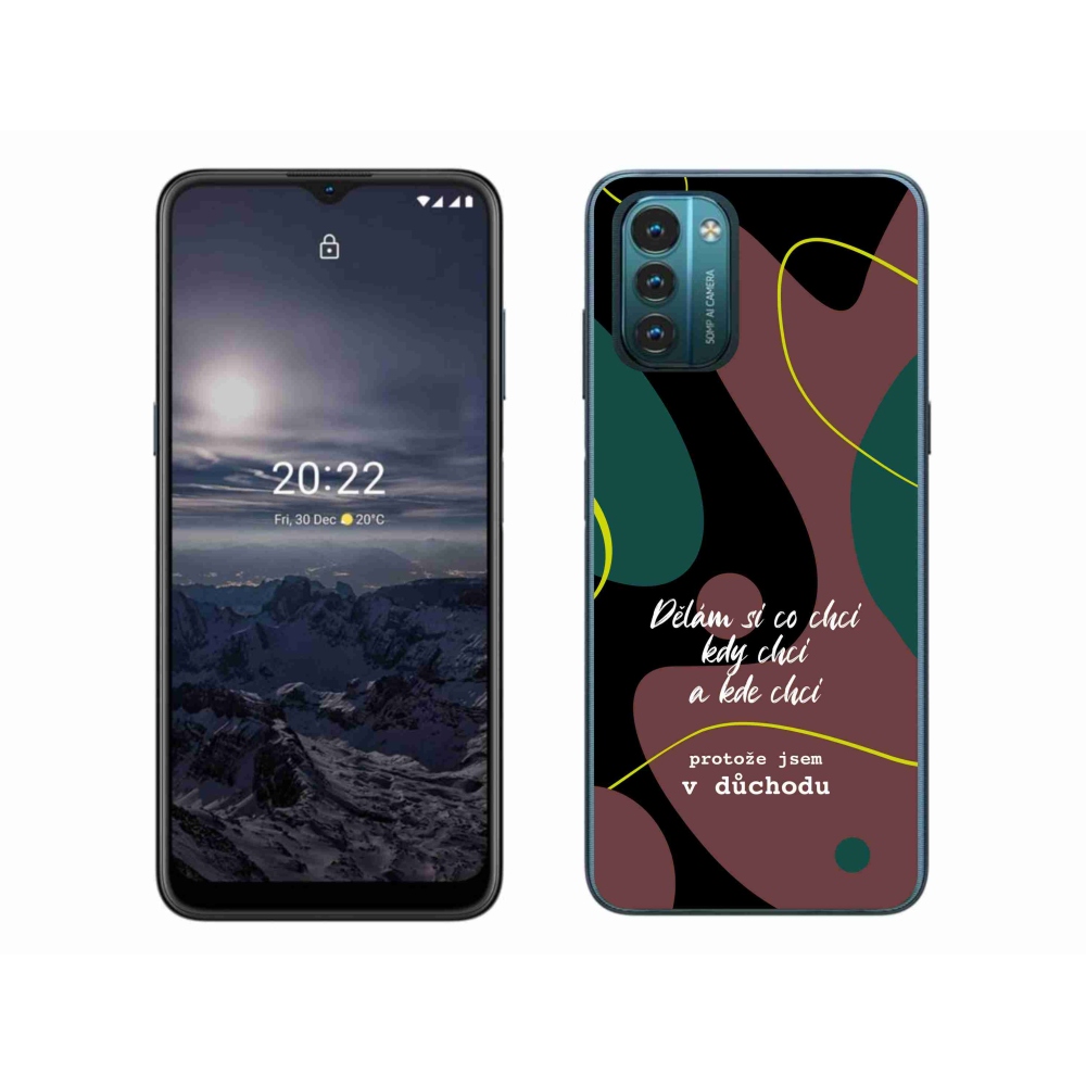 Zselés borító mmCase a Nokia G11/G21 készülékhez - vicces szöveg 10 fekete háttér