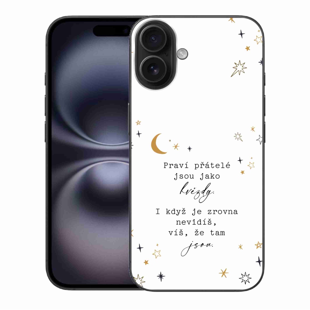 Gél borítás mmCase iPhone 16 Plus készülékhez - idézet 6 fehér háttér