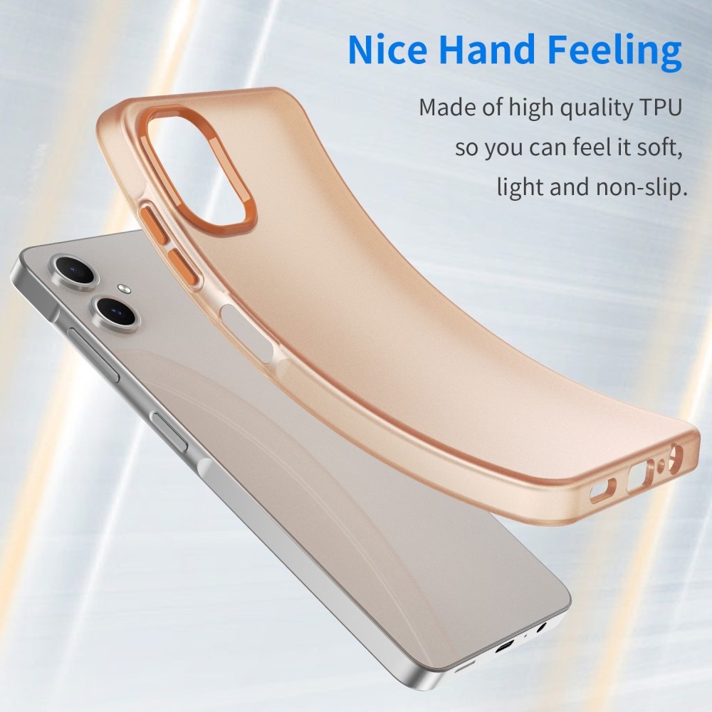 Candys matt zselés tok Samsung Galaxy A06 4G - narancssárga színben