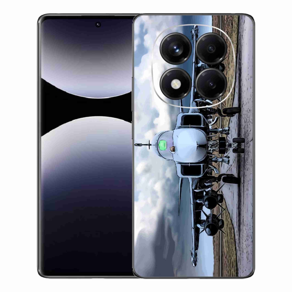 Gél borítás mmCase a Xiaomi Redmi Note 14 Pro számára - katonai repülőgépek