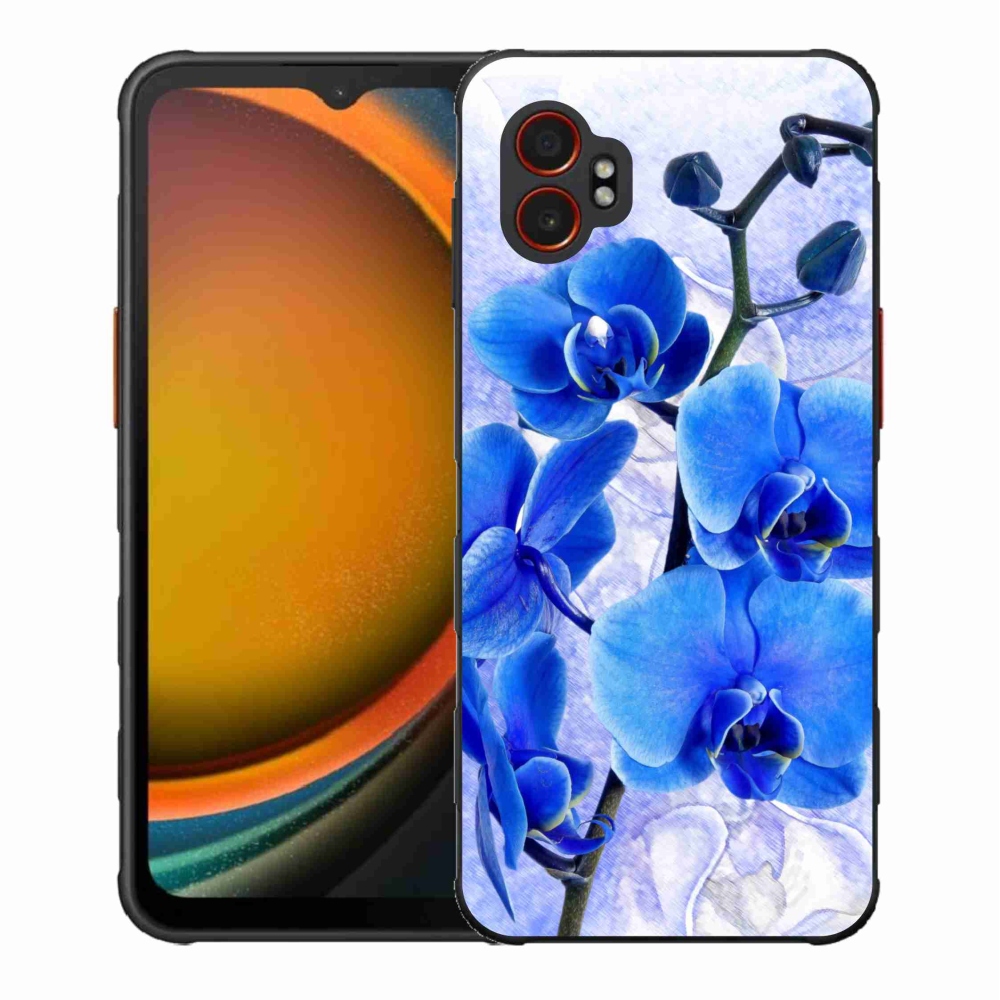 Gél védőhuzat mmCase Samsung Galaxy Xcover 7 Pro készülékhez - kék virágok