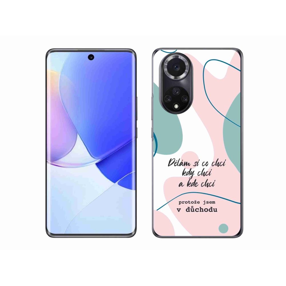 Gél borító mmCase a Huawei Nova 9-hez - vicces szöveg 10 fehér háttérrel