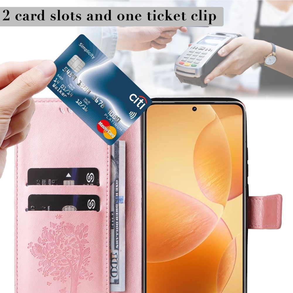 Fák könyve tok Xiaomi 14T Pro - rózsaarany