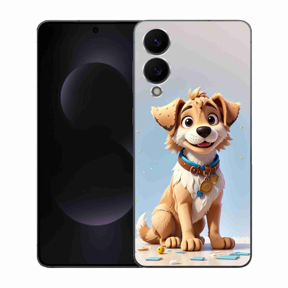 Gél borítás mmCase Samsung Galaxy S25 Edge készülékhez - rajzfilm kölyökkutya