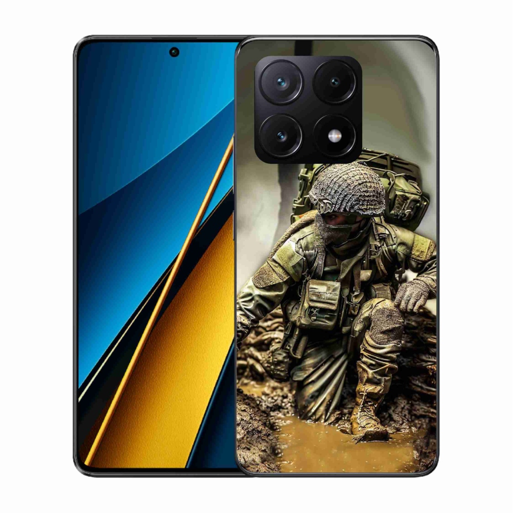 Gél borítás mmCase a Xiaomi Poco X6 Pro 5G-hez - katona