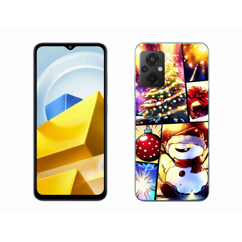 Gél borítás mmCase a Xiaomi Poco M5 4G-hez - karácsonyi motívumok 1
