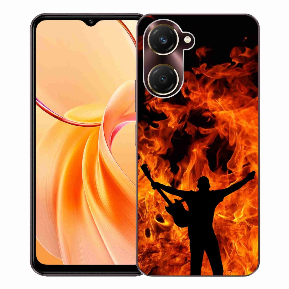Gélburkolat mmCase a Vivo Y28s 5G-n - zenész és tűz